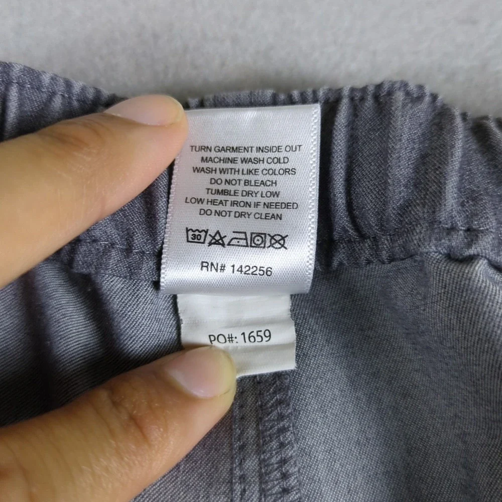 Figs Cairo Cargo Scrub Pants Mens Small Graphite Gray Straight Leg Technical